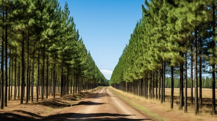 Obraz premium nature tree lines