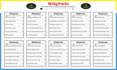 Learn practice sentence for homework