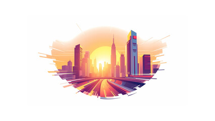 abstract city background