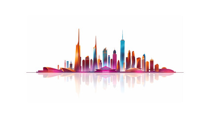 vector illustration of a city skyline