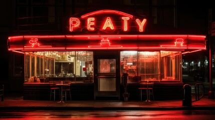 eat red neon