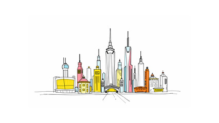 vector illustration of city skyline