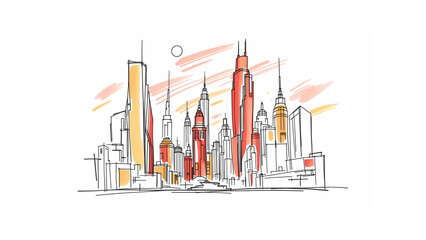 abstract background of a city