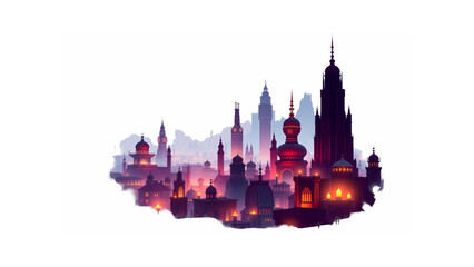 Abstract city vector