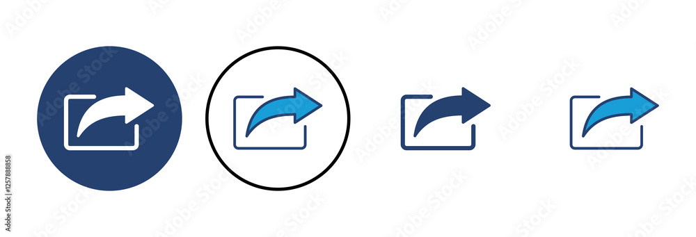 Poster share icon vector. sharing vector icon