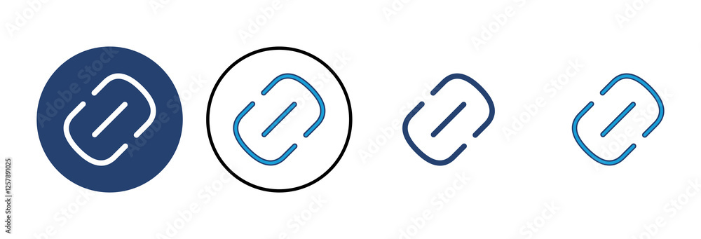 Poster link icon vector. hyperlink chain symbol.