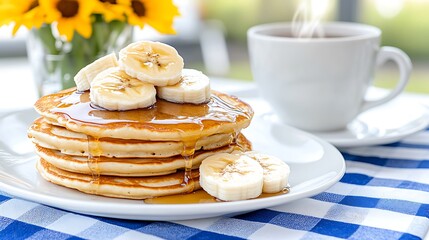 Delicious pancake close-up