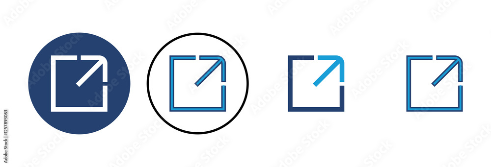 Poster external link icon vector. link icon vector. hyperlink symbol