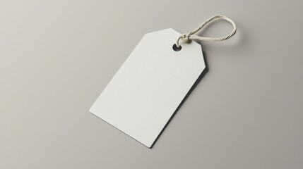 Blank Price Tag with String