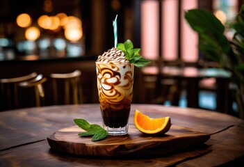 visually stunning iced coffee creations showcasing vibrant color contrasts refreshing ingredients artful presentations, colorful, beverages, drinks, cold