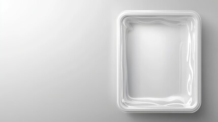 Clear plastic freezer box blank