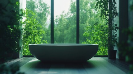 Fototapeta premium Bathroom Window View