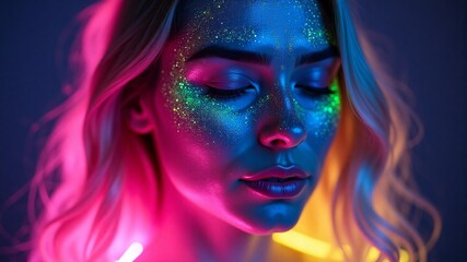 Neon Glow Portrait