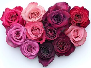 Obraz premium Heart-shaped floral arrangement 