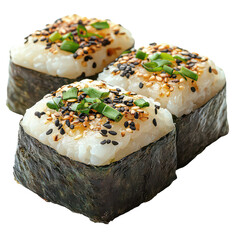 Onigiri isolated on transparent background