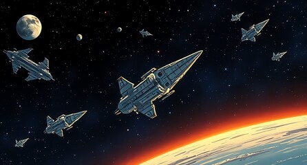 space shuttle and space