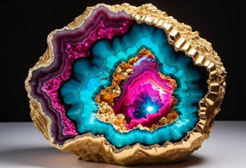 blue and pink quartz