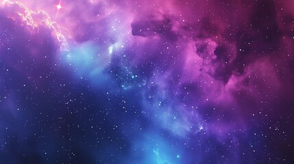 Fototapeta premium A colorful, abstract nebula with shades of pink, purple, and blue.