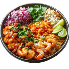Pad Thai isolated on transparent background