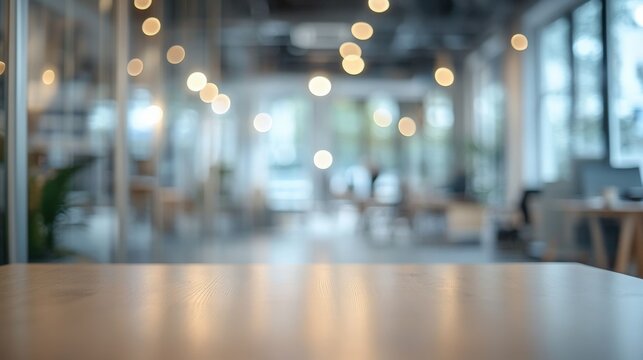 Abstract blurred office interior room,blurry ,working space ,defocused effect,Blurred office interior background with panoramic windows and light from the window. Blurred office space with a business 