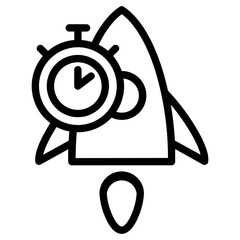 Launch Outline Icon