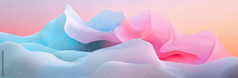 Poster abstract pastel holographic blurred grainy gradient banner background texture. colorful digital grai