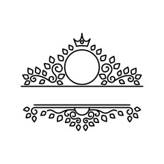 Heraldry Crest design template