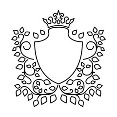 Obraz premium Heraldry Crest design template