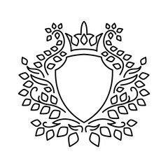Heraldry Crest design template