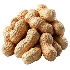 Peanuts isolated on transparent background
