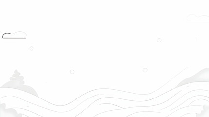 Serene minimalist landscape, calm waves, peaceful background