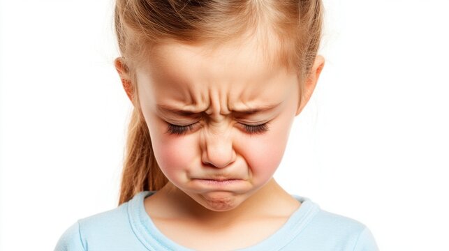 upset little girl