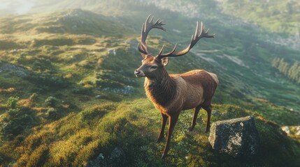 Deer on Hillside