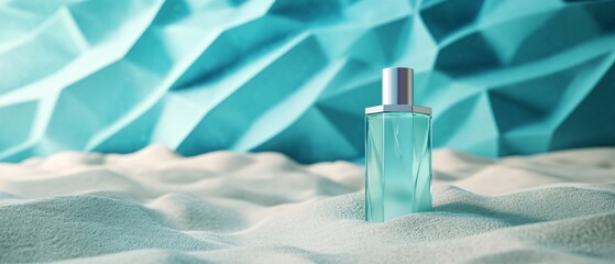 Blue Triangle Patterned Background