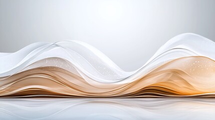 Abstract flowing forms, light and shadow, smooth texture, modern design, digitally created