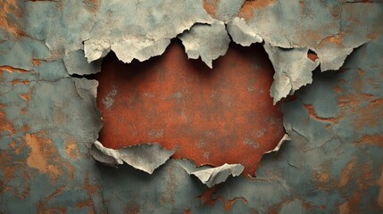 Obraz premium Peeling paint and weathered wall texture