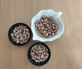 Beans on the table