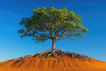 Lone Tree On Sand Dune