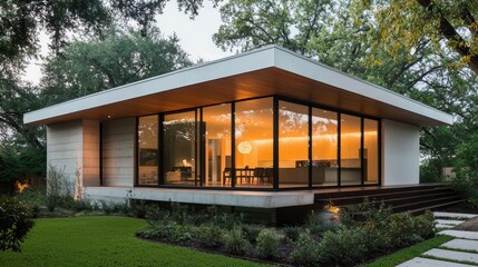 Minimalist Home with Indoor Courtyard
