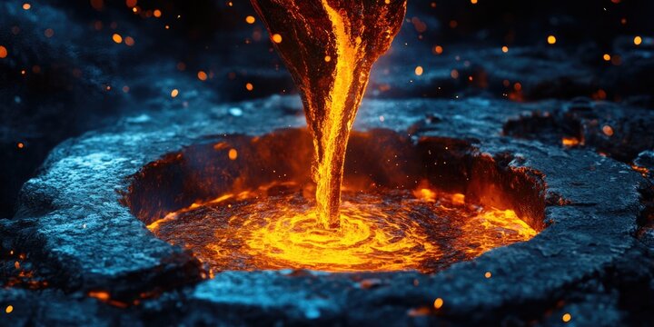 Fire Emering from Hole