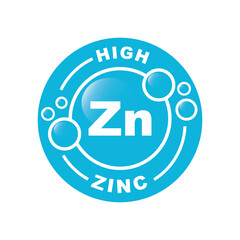 Zn, zinc for healthcare - vitamin complex.