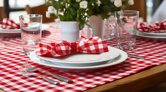 checke red gingham