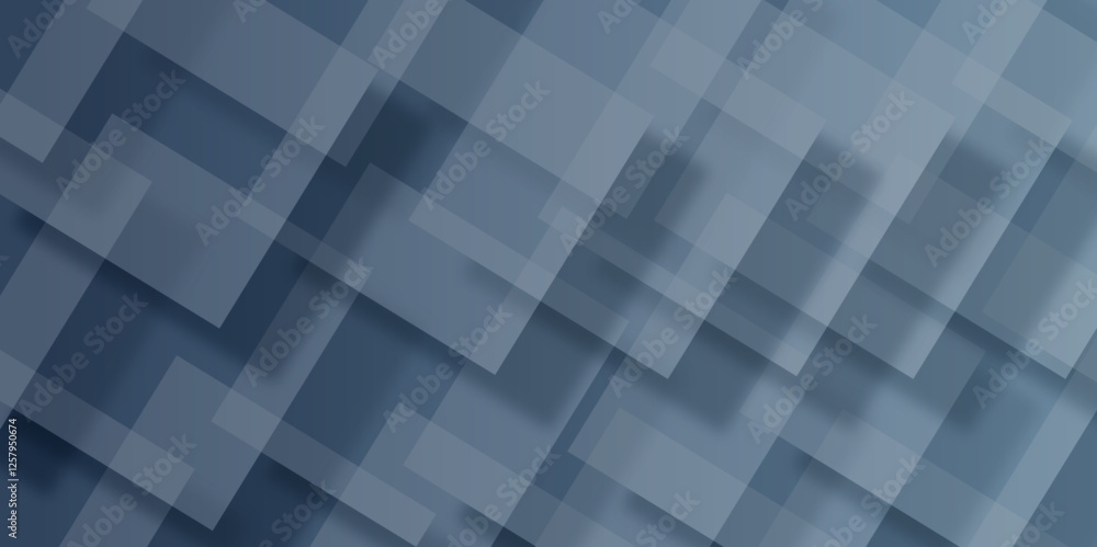 Poster abstract modern blue pattern geometric luxury gradient line background random square shape design. 3