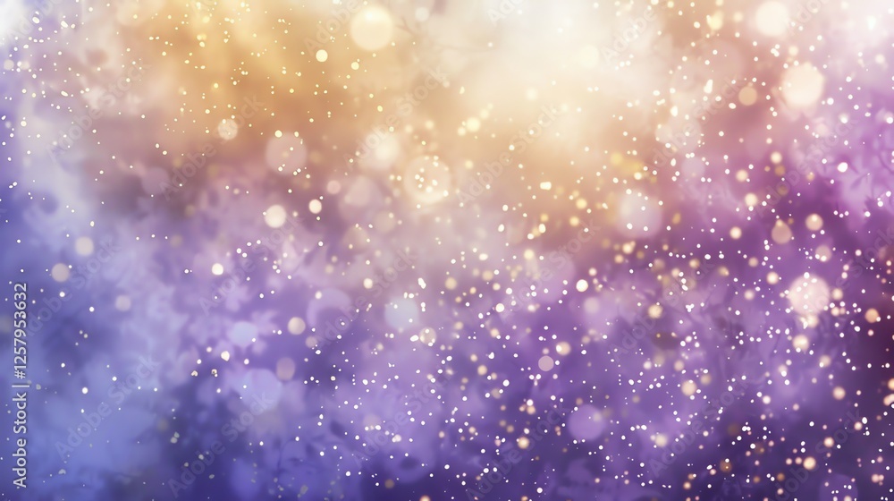 Canvas Prints abstract background with glowing lights and sparkles in pastel colors.