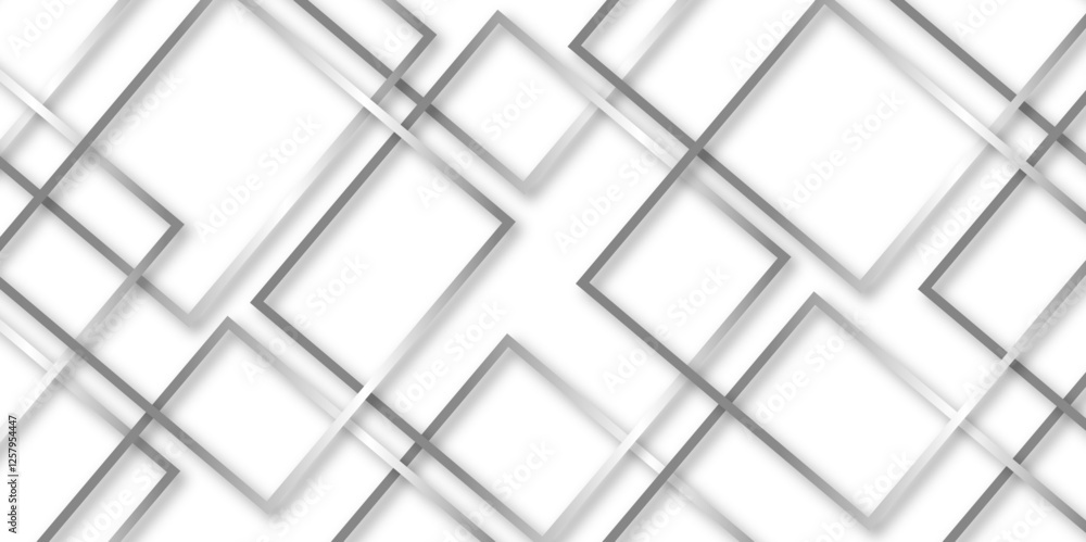 Poster abstract seamless random geometric white, black square lines pattern on a transparent background des