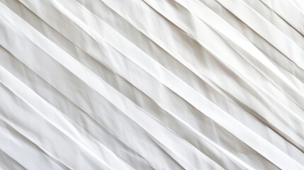 Obraz premium Abstract White Pleated Fabric Texture