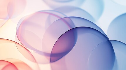Abstract composition of overlapping circles with smooth gradients and transparency effects. Clean and modern design emphasizing depth, symmetry, and a minimal aesthetic