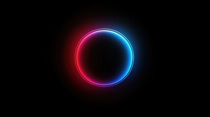 Black background with red and blue gradient. Soft, blurred abstract background. Minimalistic gradient design for presentations, motion graphics or animation.