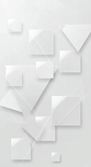 Fototapeta premium Abstract White Geometric Background