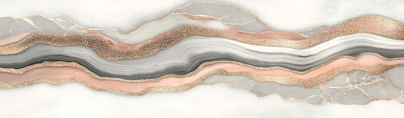 Fototapeta premium Abstract agate texture, wavy lines, marble background, design element
